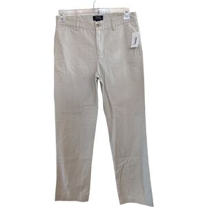 NEW Polo Ralph Lauren Basic Sand Flat Front Khakis Size 20 (32 X 32.5)